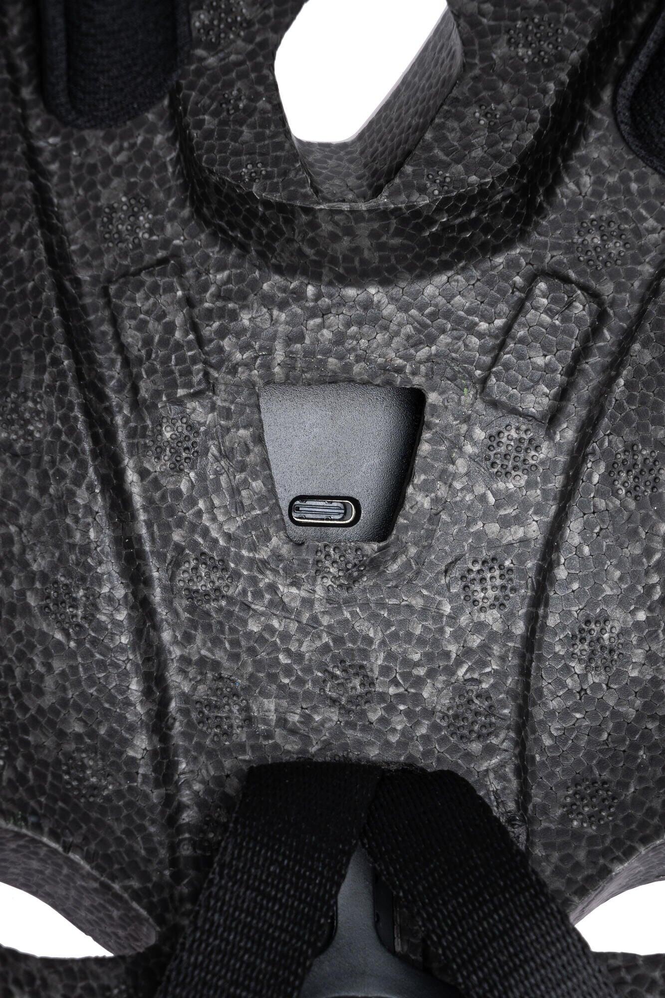Kask CONTEC Abbey USB-C LED, rozmiar L, mat czarny brązowy