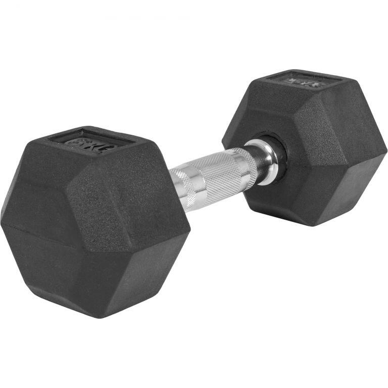 Hantla HEX 6 kg sześciokątna żeliwna gumowana Gorilla Sports