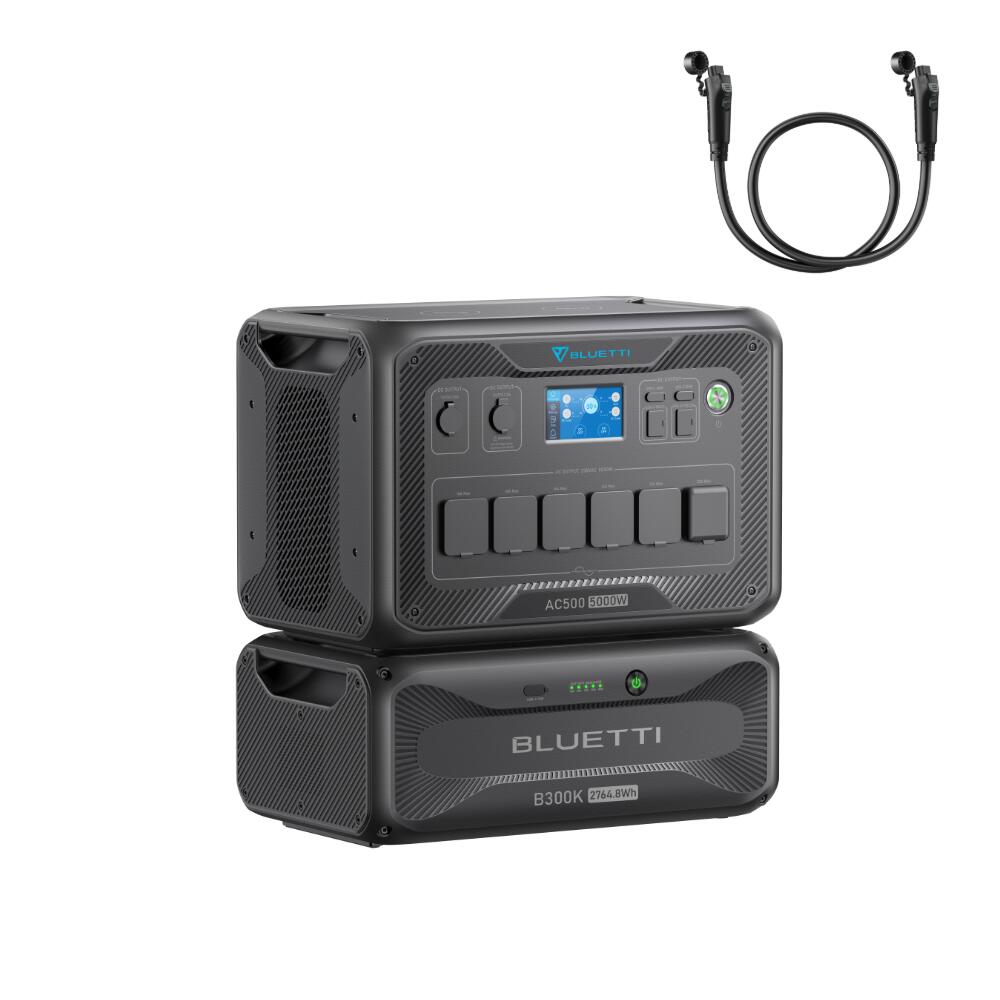 AC500+B300K generator prądu 5000W 2765Wh zasilanie domu na śnieżyce i awarie