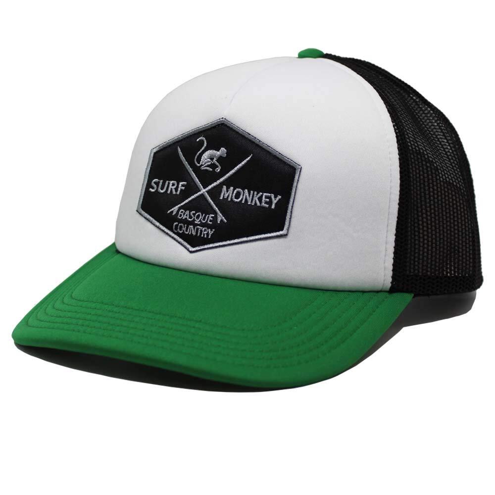 Czapka Trucker z wypełnieniem / Uniwersalny rozmiar (Czarny/Zielony)