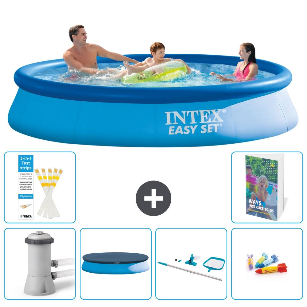 INTEX Basen Easy Set Okrągły - 366x76 cm - 7-częściowy S299