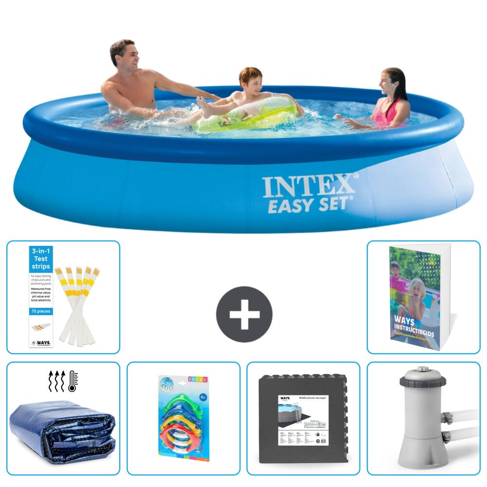 INTEX Basen Easy Set Okrągły - 366x76 cm - 7-częściowy S3
