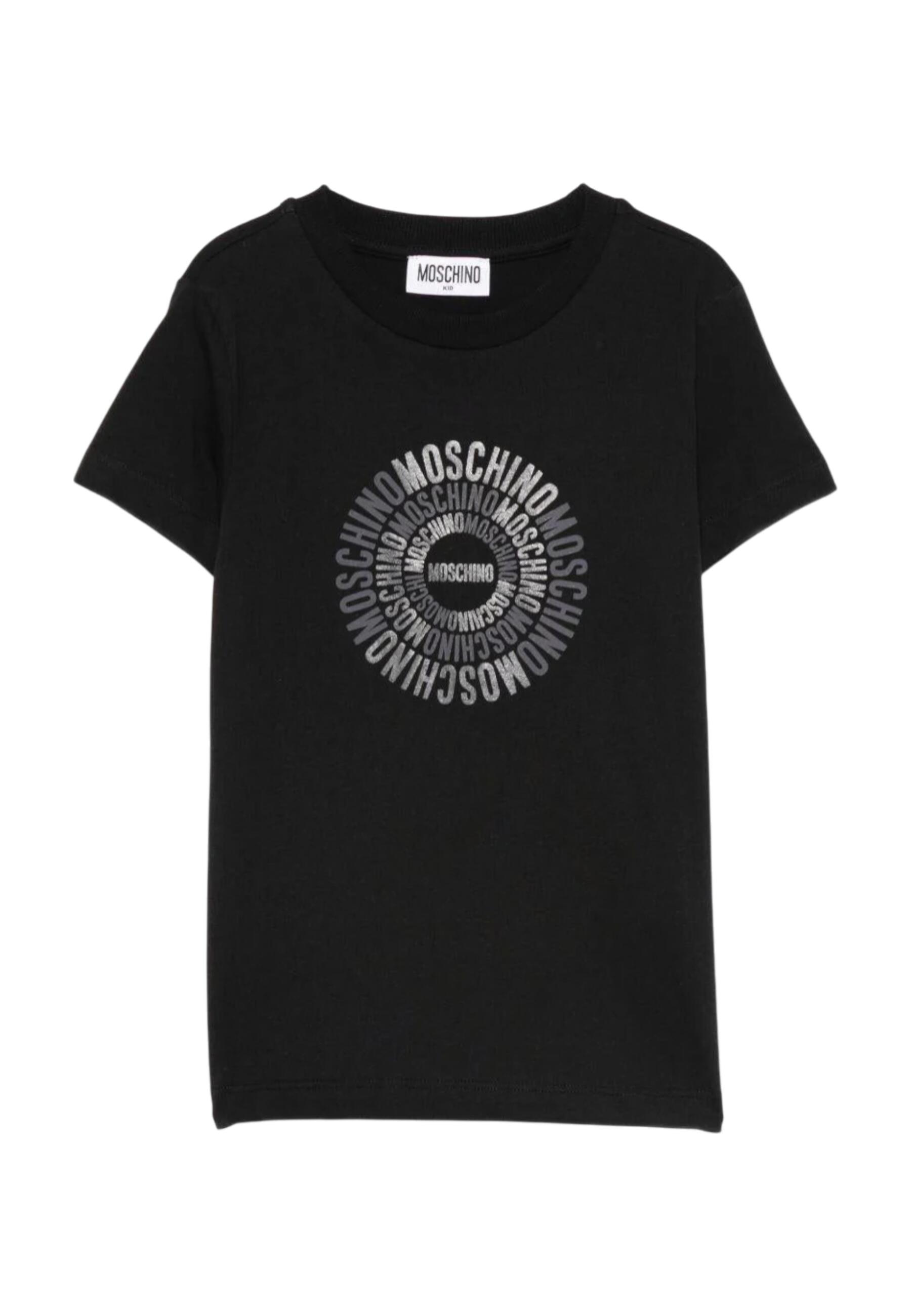 T-shirt chłopięce Moschino czarny