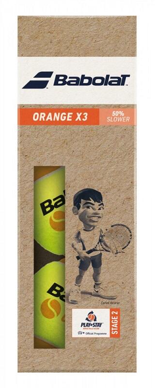 Piłki tenisowe Babolat Orange Box 3 szt. yellow
