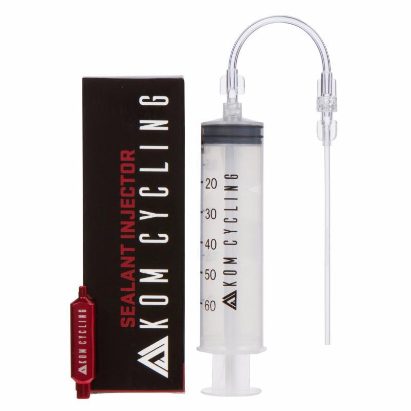 Wtryskiwacz uszczelniacza do opon bezdętkowych - KOM Cycling - aluminiowy