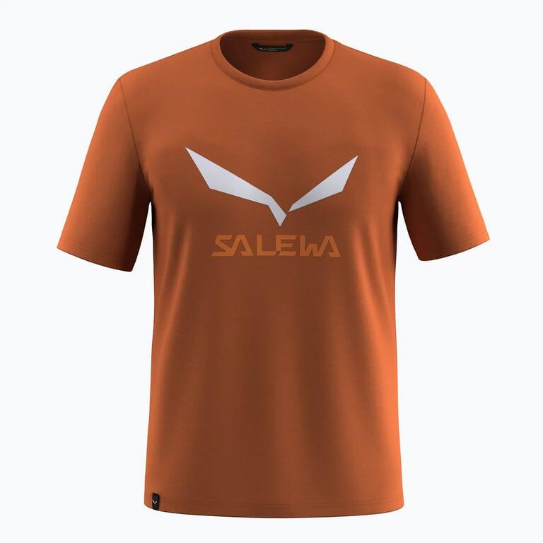 SALEWA Koszulka męska Solidlogo Dry M T-Shirt bombay brown-L