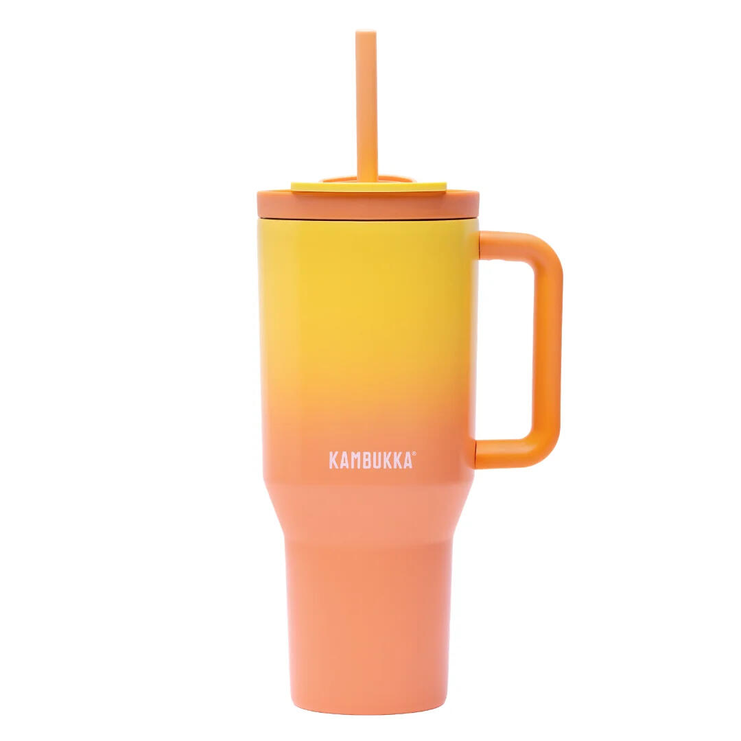 Kubek termiczny ze słomką butelka termiczna Rio 950ml - Soft Sunrise