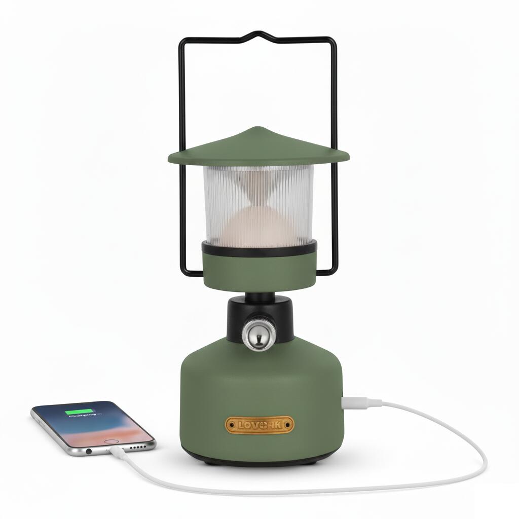 LOVORK ZEPHYR - przenośna latarnia LED, powerbank, USB-C