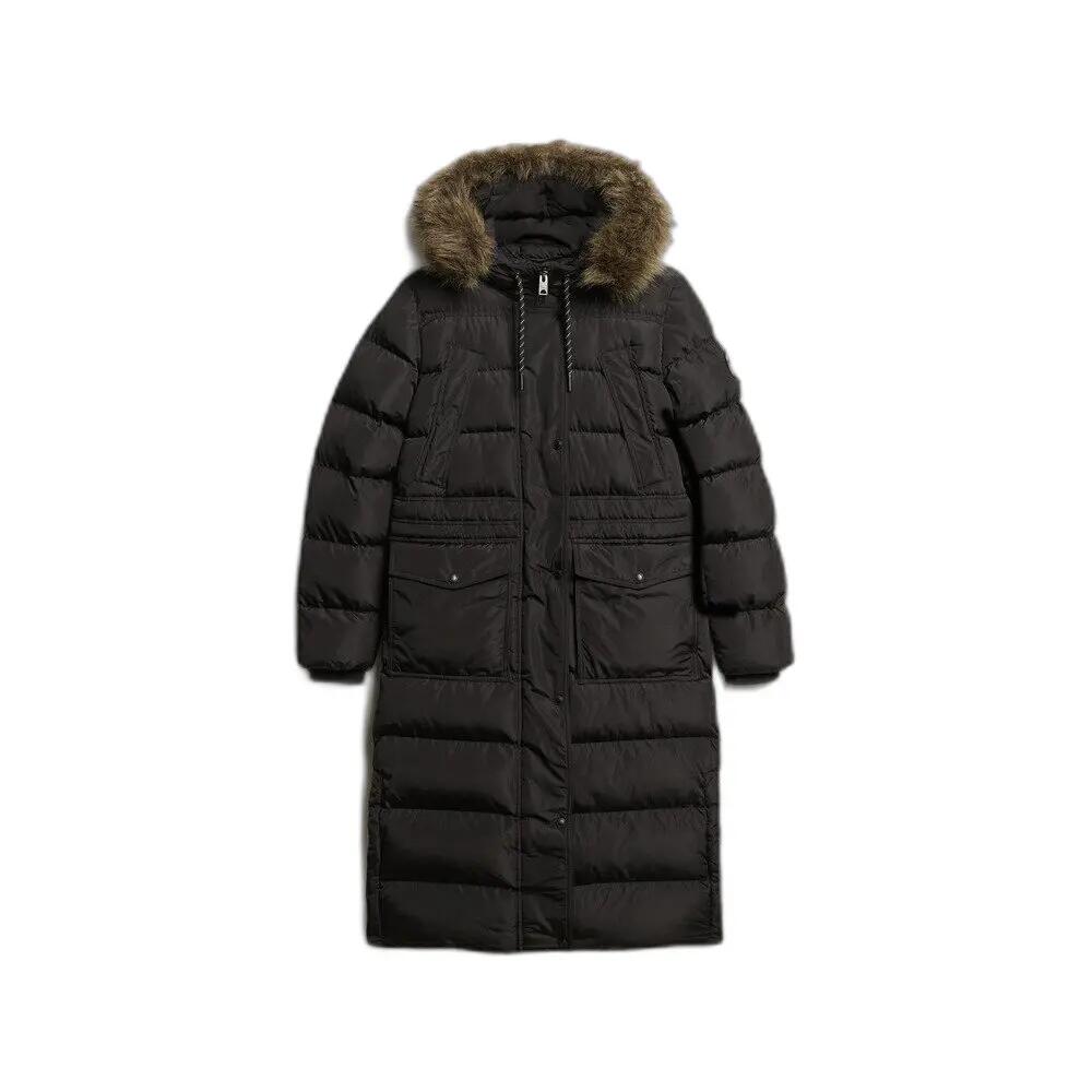 Damski płaszcz ze sztucznego futra Superdry Everest