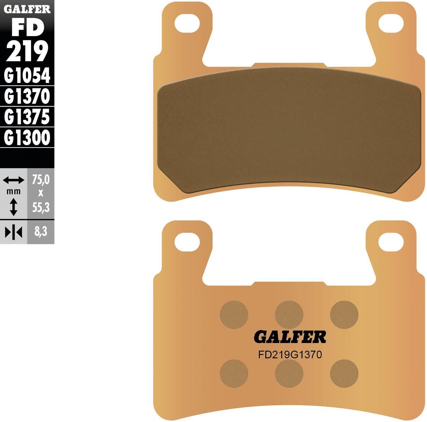 Klocki hamulcowe GALFER FD219 z metalu spiekanego