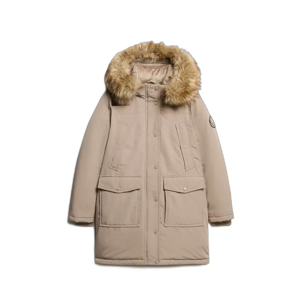 Parka z sztucznego futra damska Superdry Everest