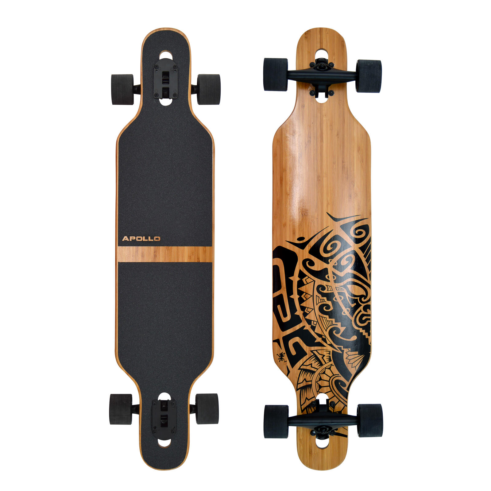 Longboard 38 Deskorolka Bambusowa dla Nastolatków i Dorosłych ABEC-9 Flex 2