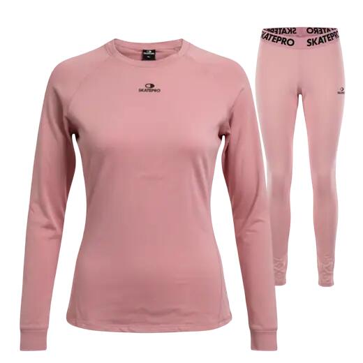 Sporty zimowe Bielizna unisex SkatePro Stretch Bielizna Zestaw - L - Różowy