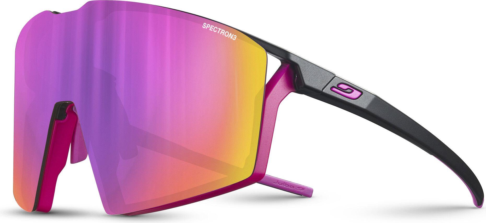 Okulary rowerowe Julbo Edge - czarno różowy | Spectron cat 3