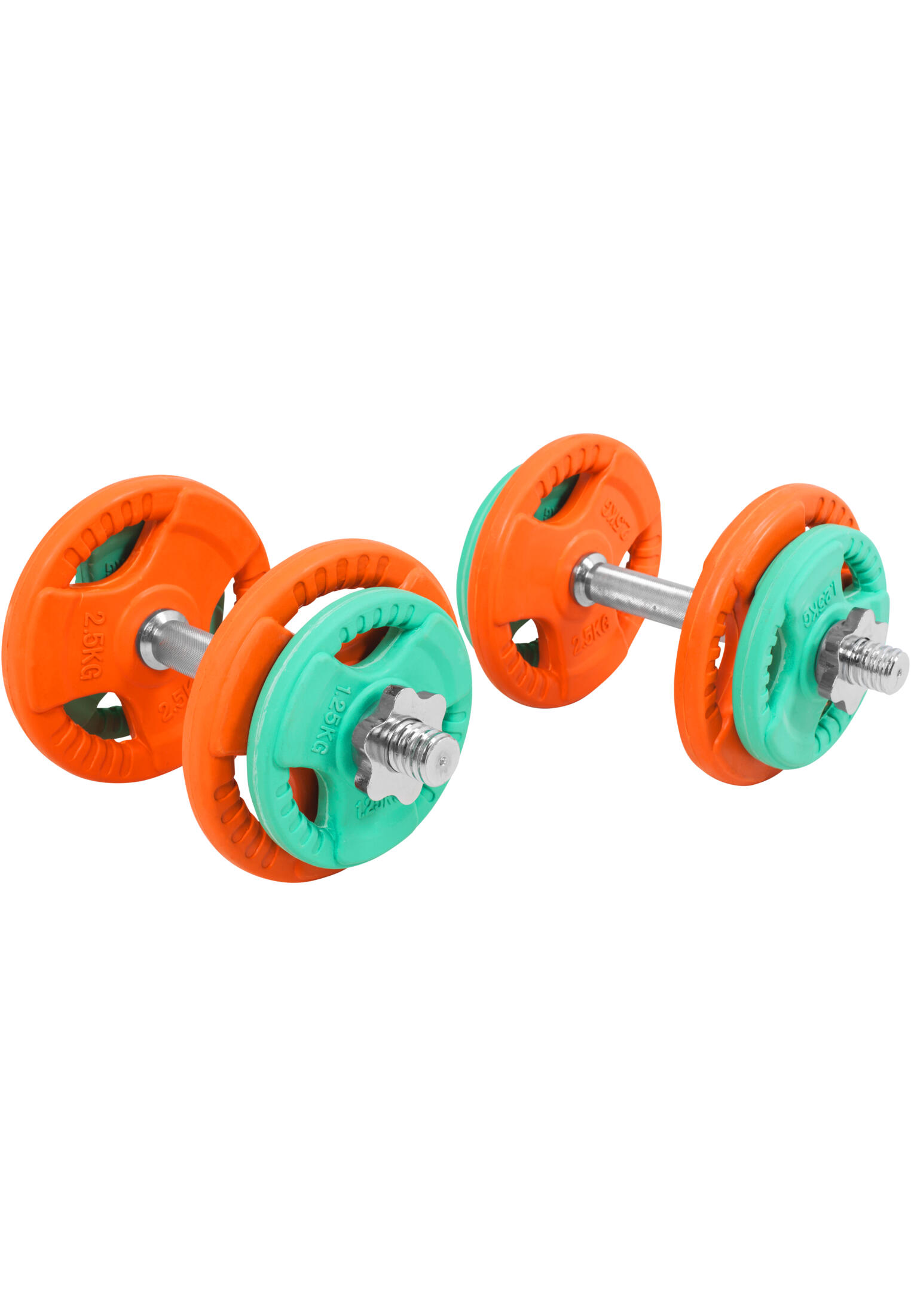 2x10 kg Hantle żeliwne gumowane regulowane 31 mm Gripper