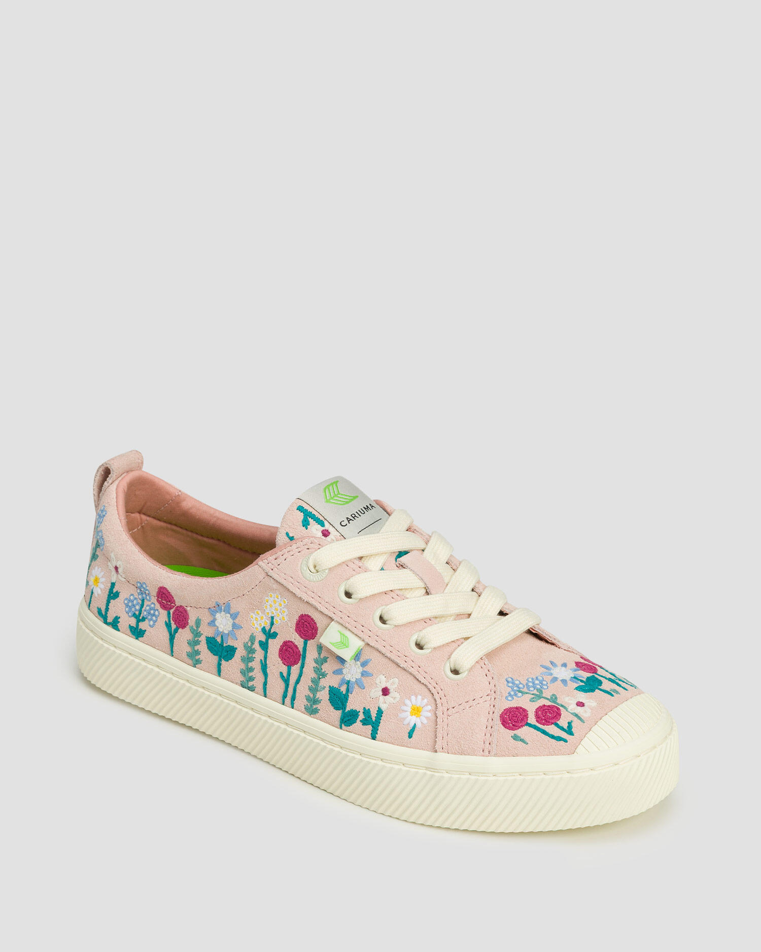 Trampki zamszowe Cariuma OCA Low Rose Suede Embroidered Flowers