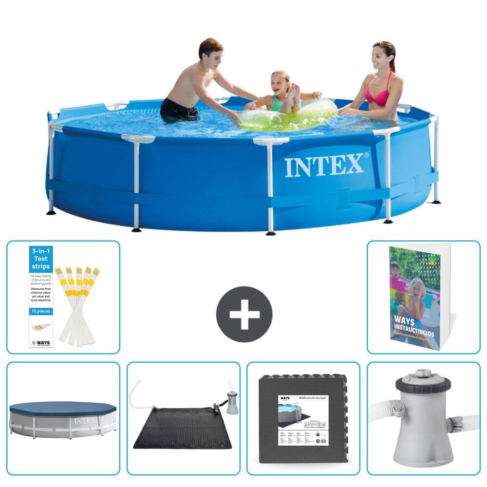 INTEX Basen ze stelażem Okrągły - 305x76 cm - 7-częściowy S21