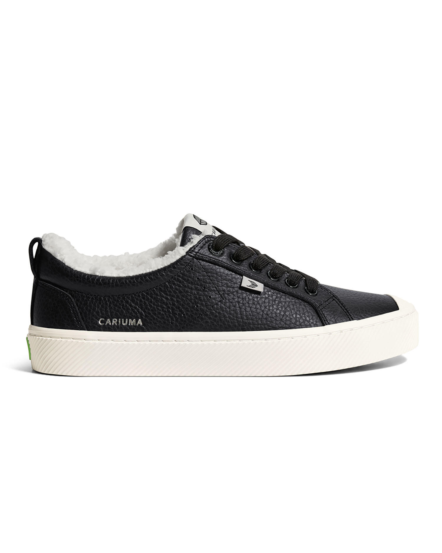 Buty męskie Cariuma OCA THERMA PEBBLED LEATHER BLACK