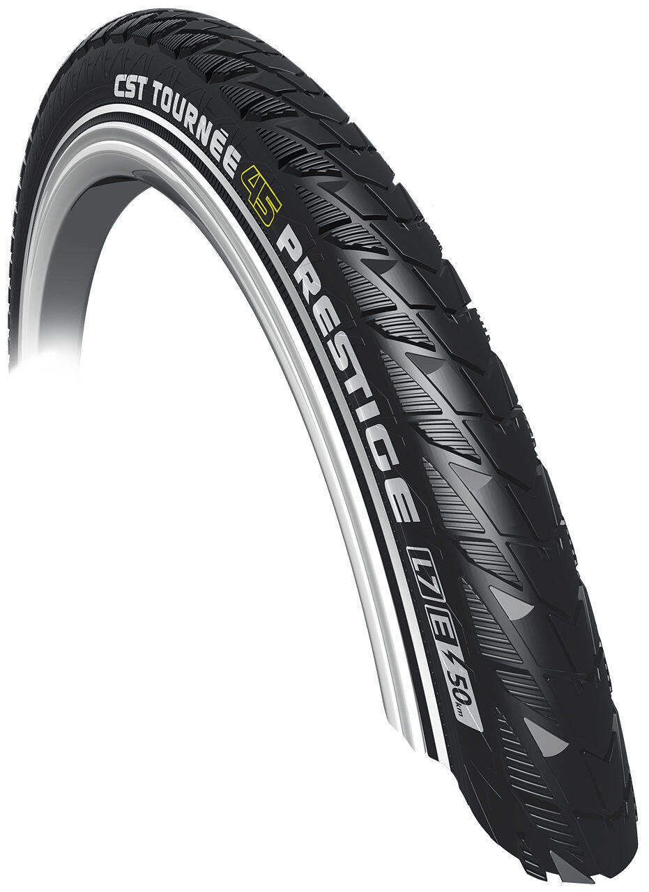 Opona Tournée Prestige 28 X 1,75 / 47-622 Mm - Czarna Z Odblaskiem