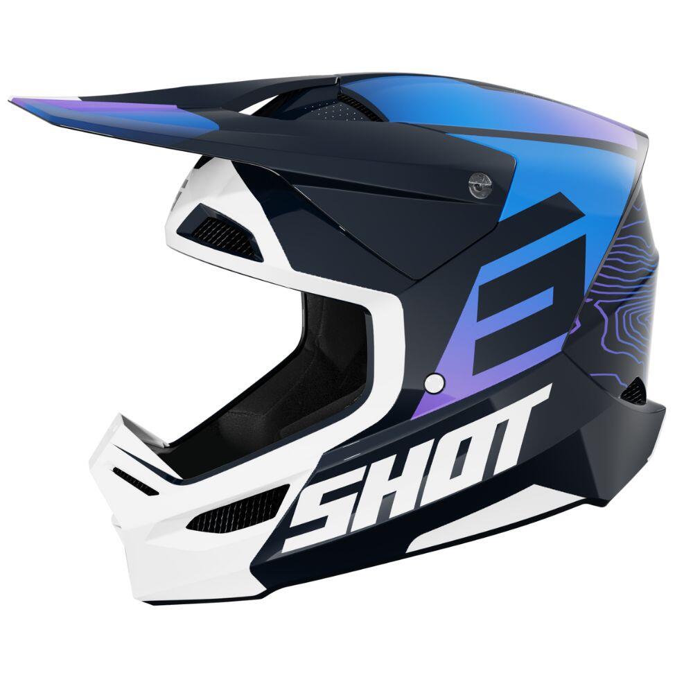 Kask SHOT Furious - Apex Niebieski Błyszczący