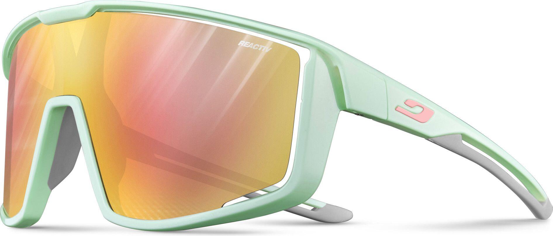 Okulary rowerowe JULBO FURY fotochrom miętowy Reactiv light amplifier kat.1-3