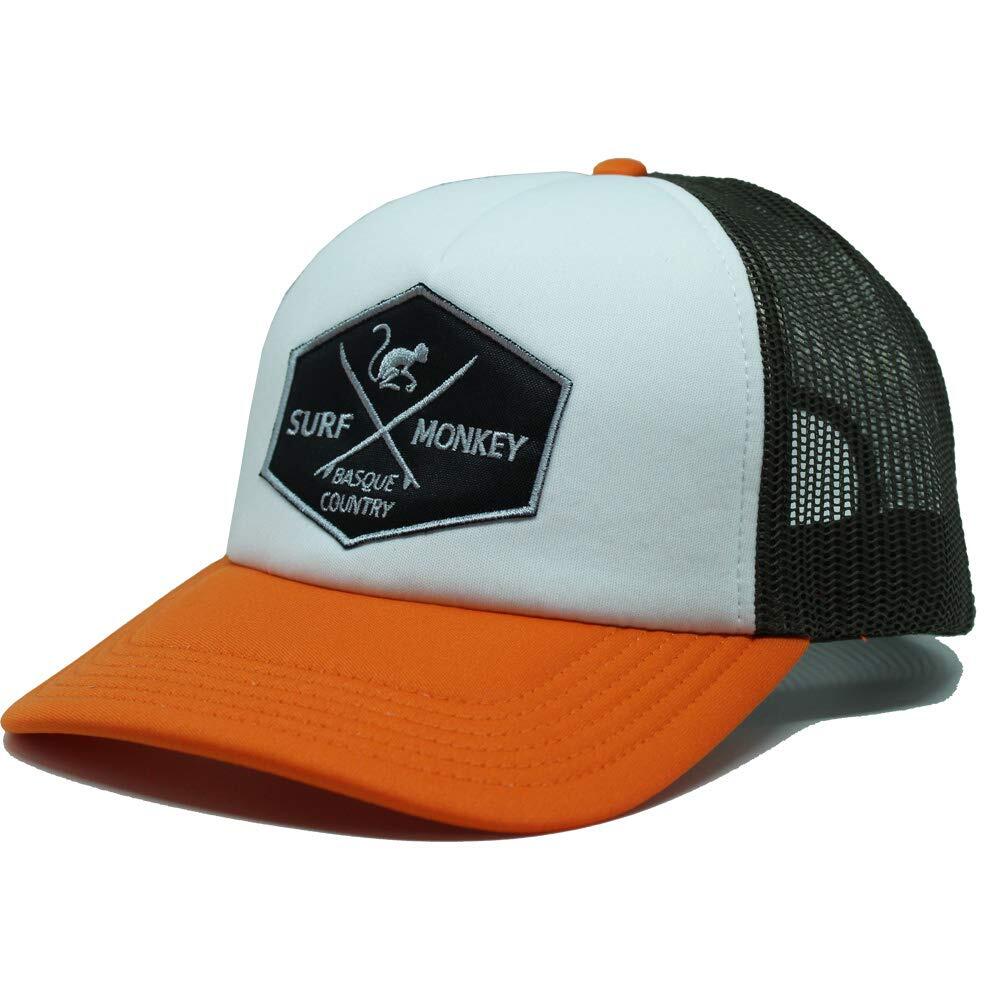 Czapka Trucker - Wyściełana / Rozmiar uniwersalny (Pomarańczowy/Biały)