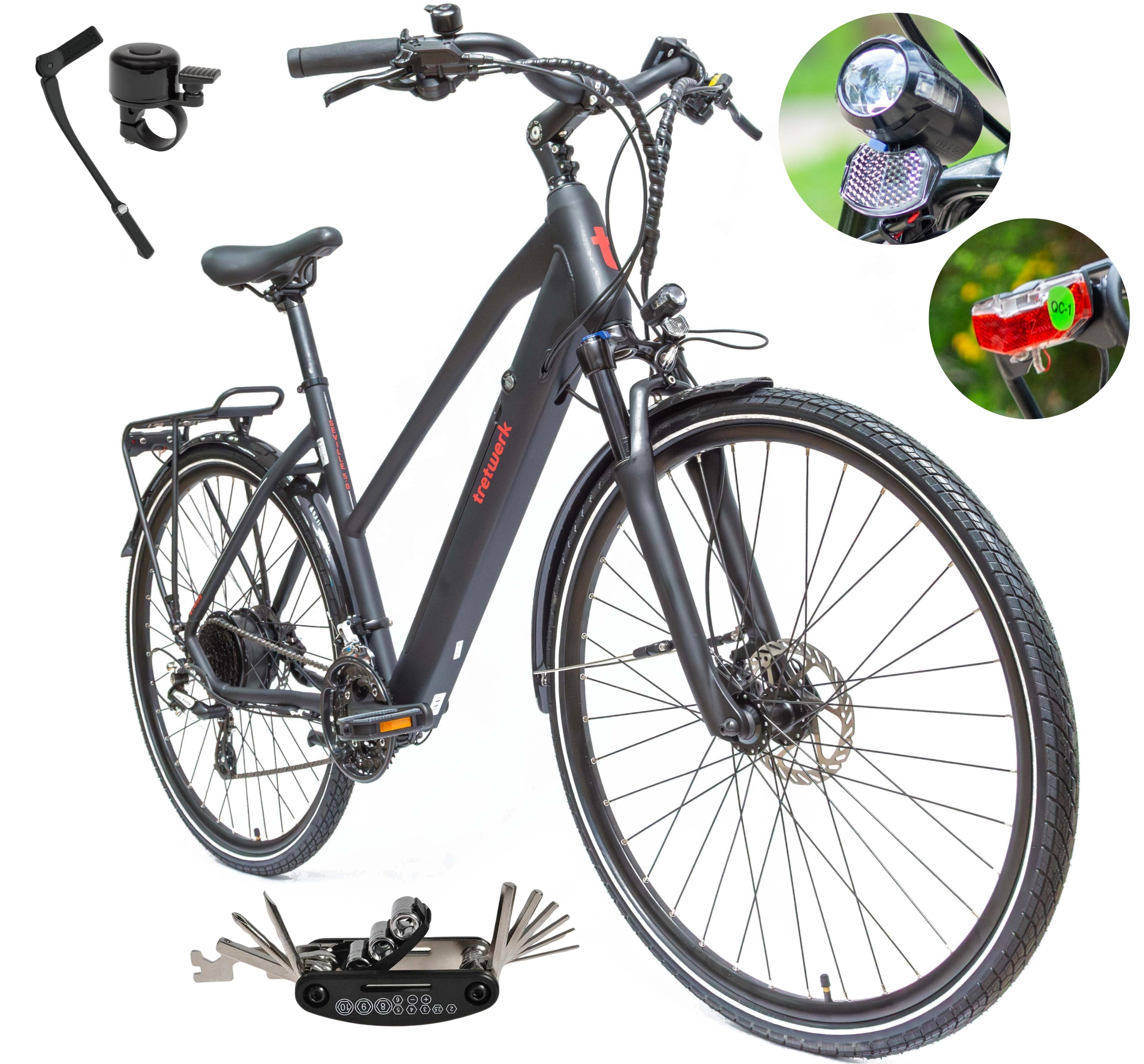 Rower Elektryczny Trekkingowy Tretwerk Seville 5.0 Koła 28