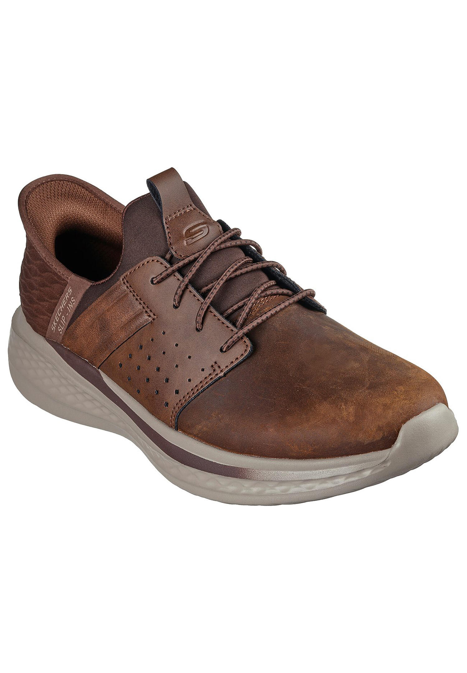 Buty SKECHERS SLIP-INS SLADE - ZACHARY Brązowy