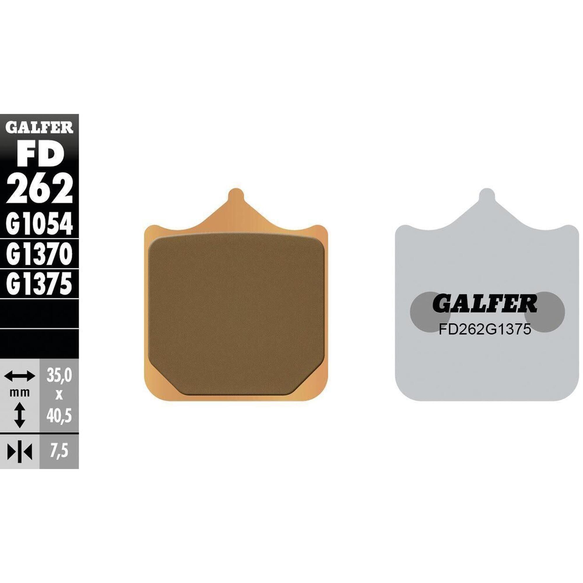 GALFER FD262 klocki hamulcowe z metalu spiekanego