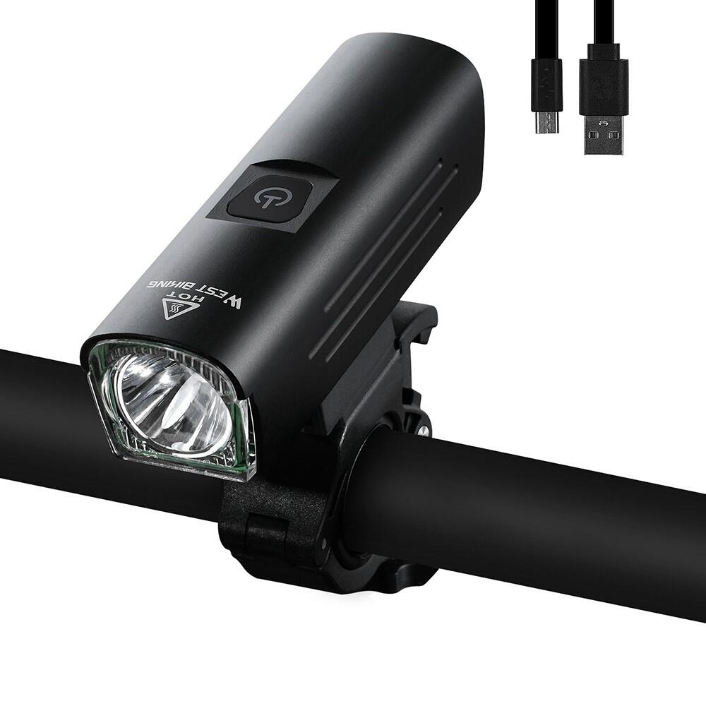 Lampka rowerowa górska 1300LM, latarka USB ładowana
