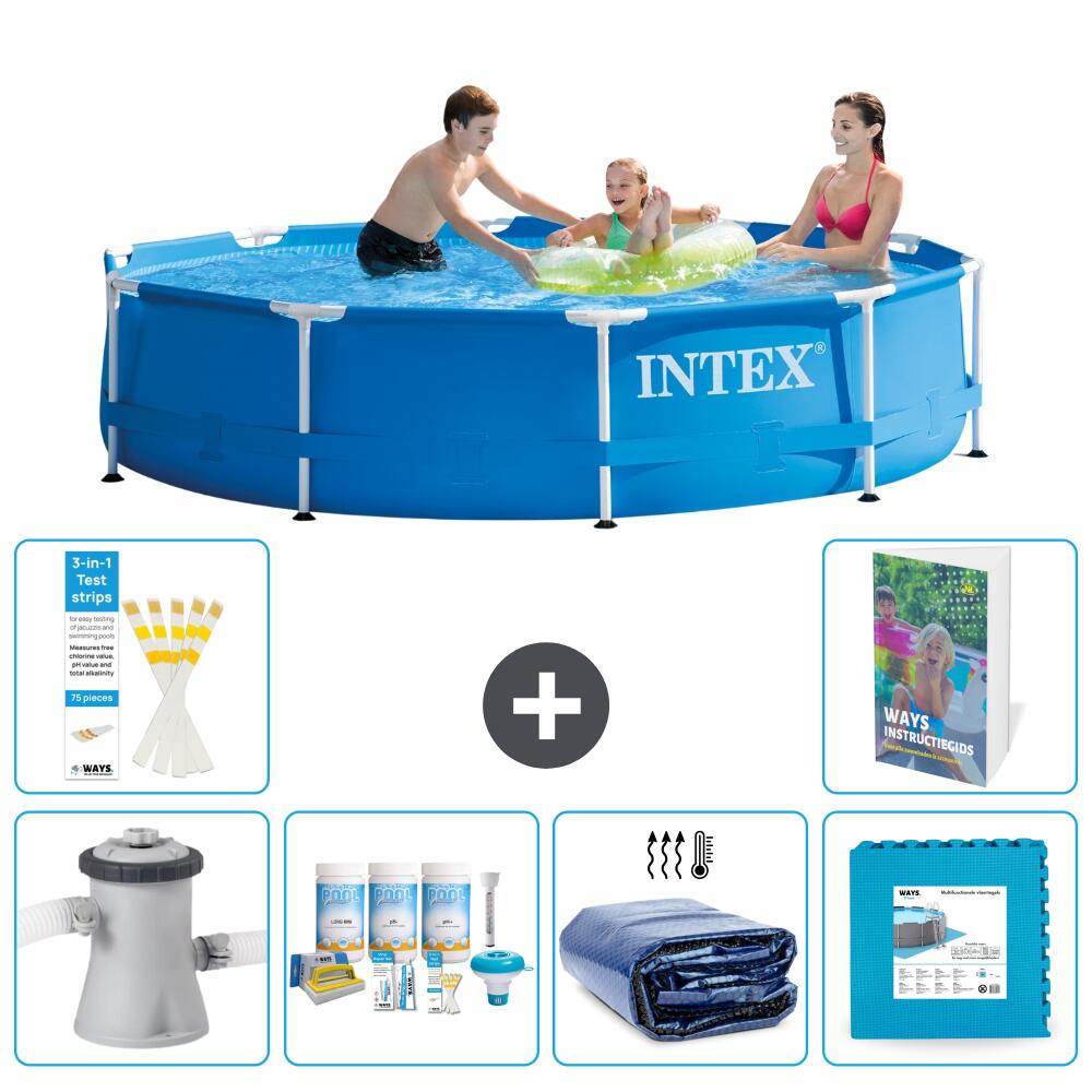 INTEX Basen ze stelażem Okrągły - 305x76 cm - 7-częściowy S188