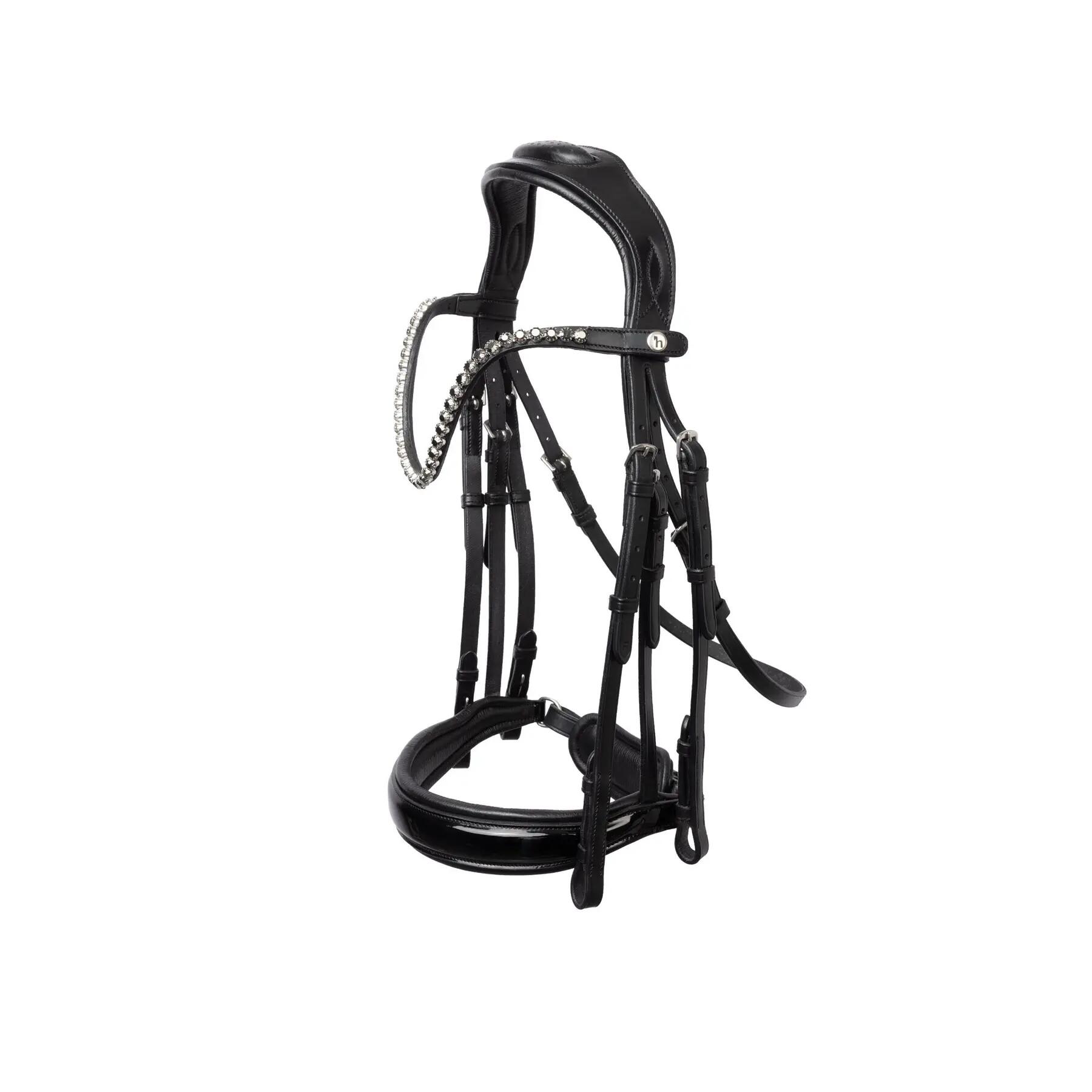 Ogłowie bezwędzidłowe dla koni Horze Glamourdale Weymouth