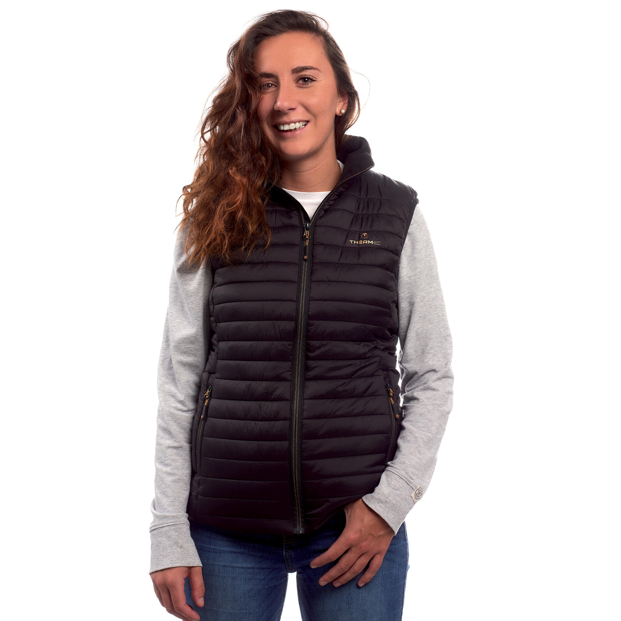Ogrzewana kurtka narciarski kobieta Therm-ic Set PowerVest Heat bez Rekawów