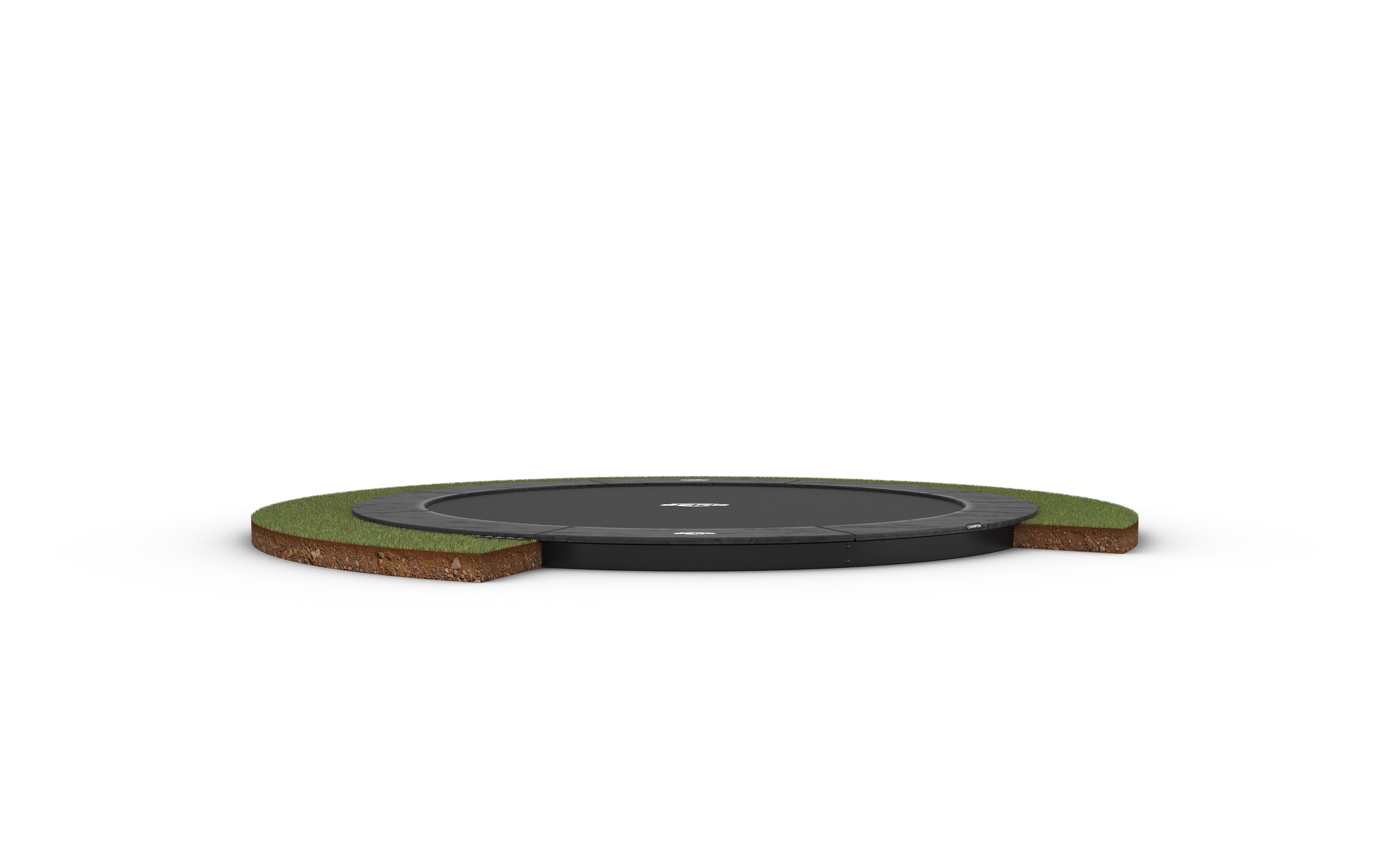 Trampolina Champion FlatGround 380 Szary