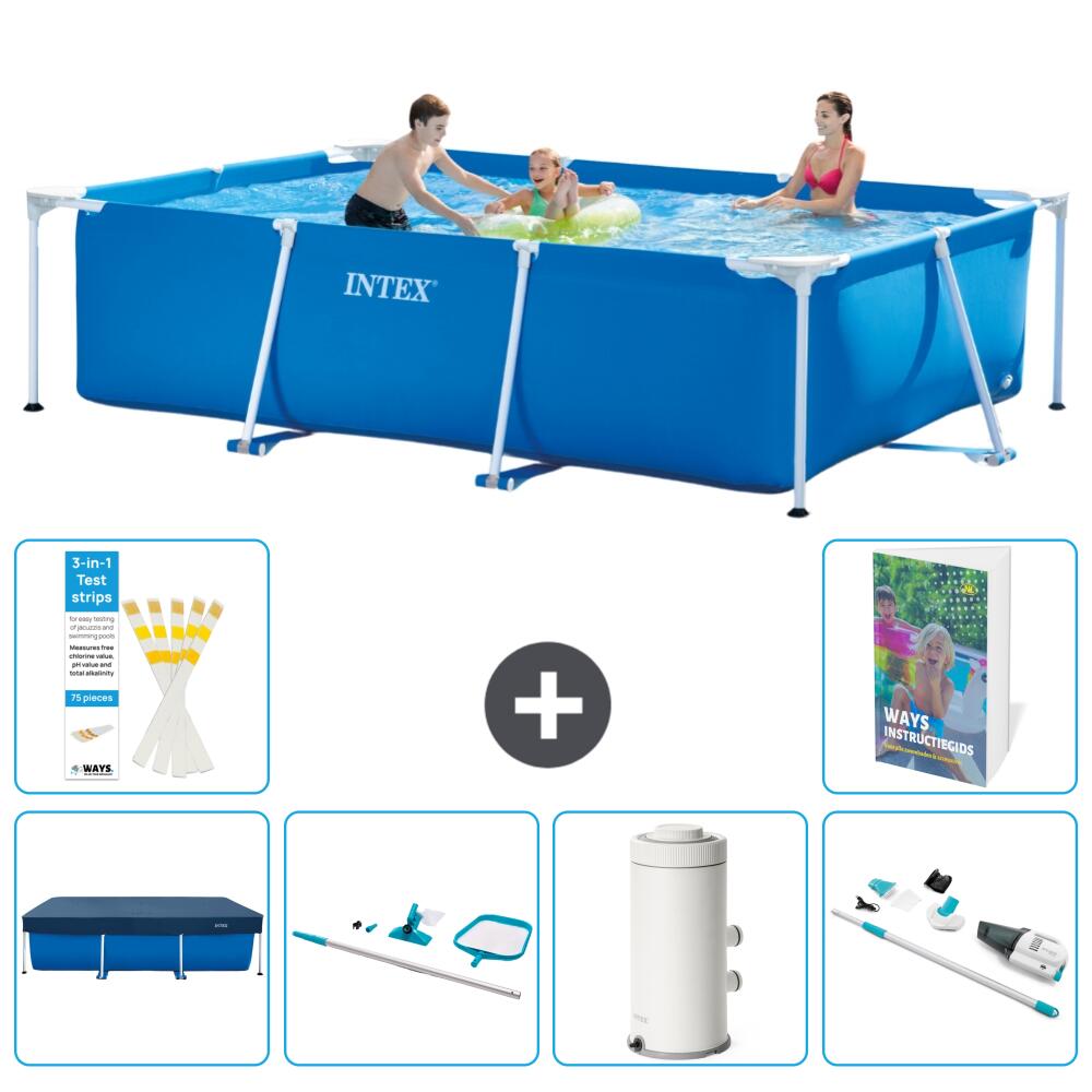 INTEX Basen ze stelażem Prostokątny - 300x200x75 cm - 7-częściowy S83