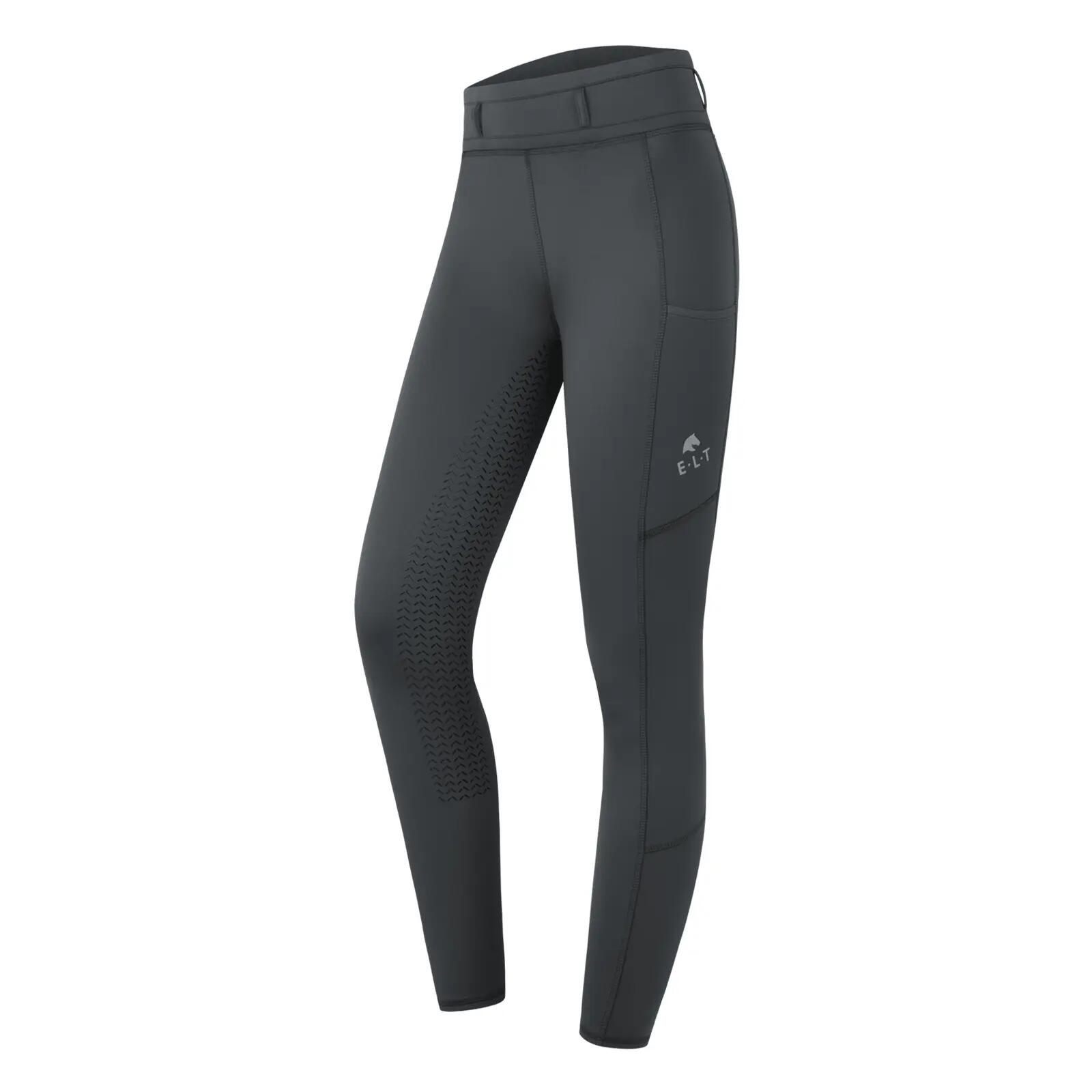 Dziewczęce legginsy jeździeckie z pełną przyczepnością ELT Ella