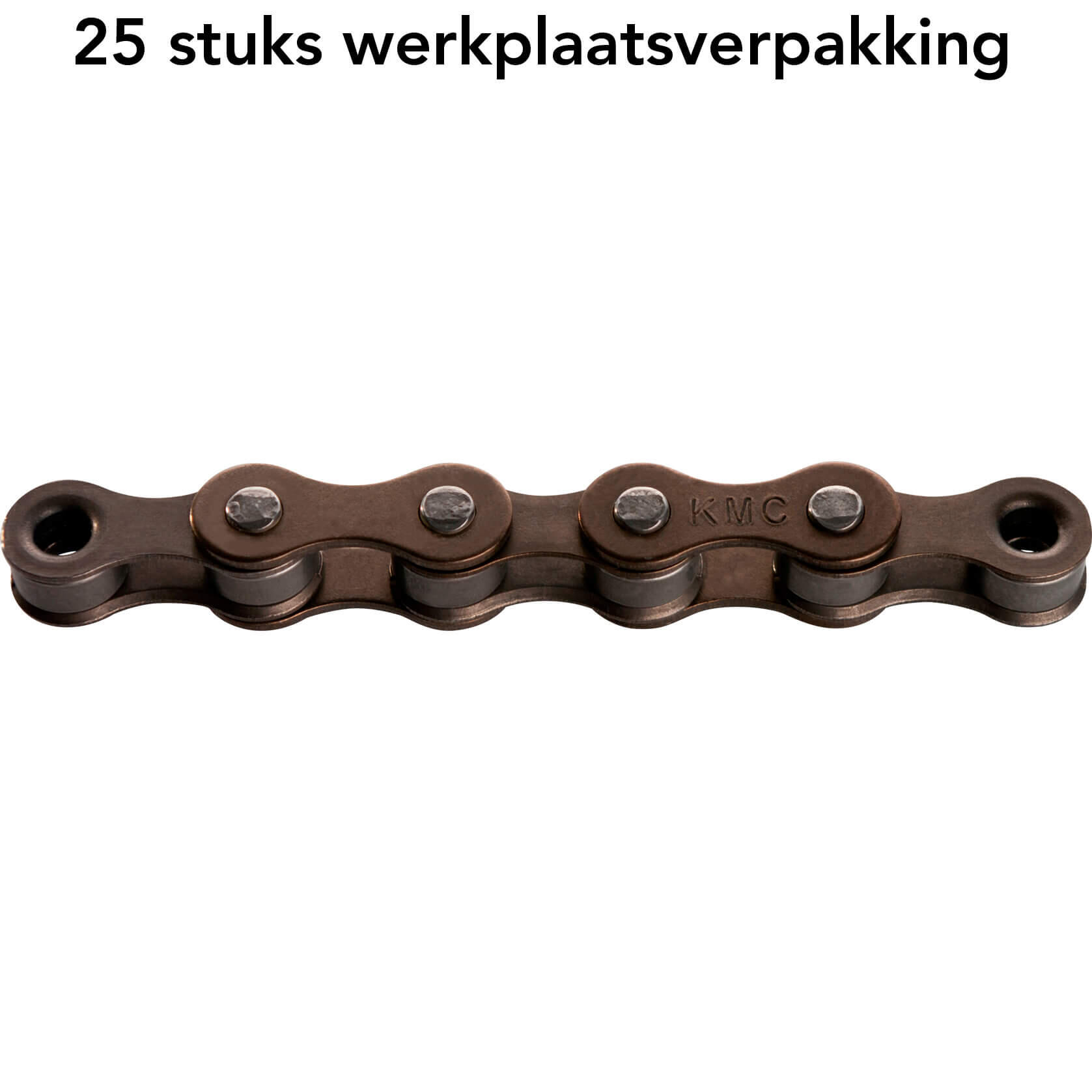 Łańcuch KMC S1 1/8 brązowy 112 ogniw bulk 25 szt