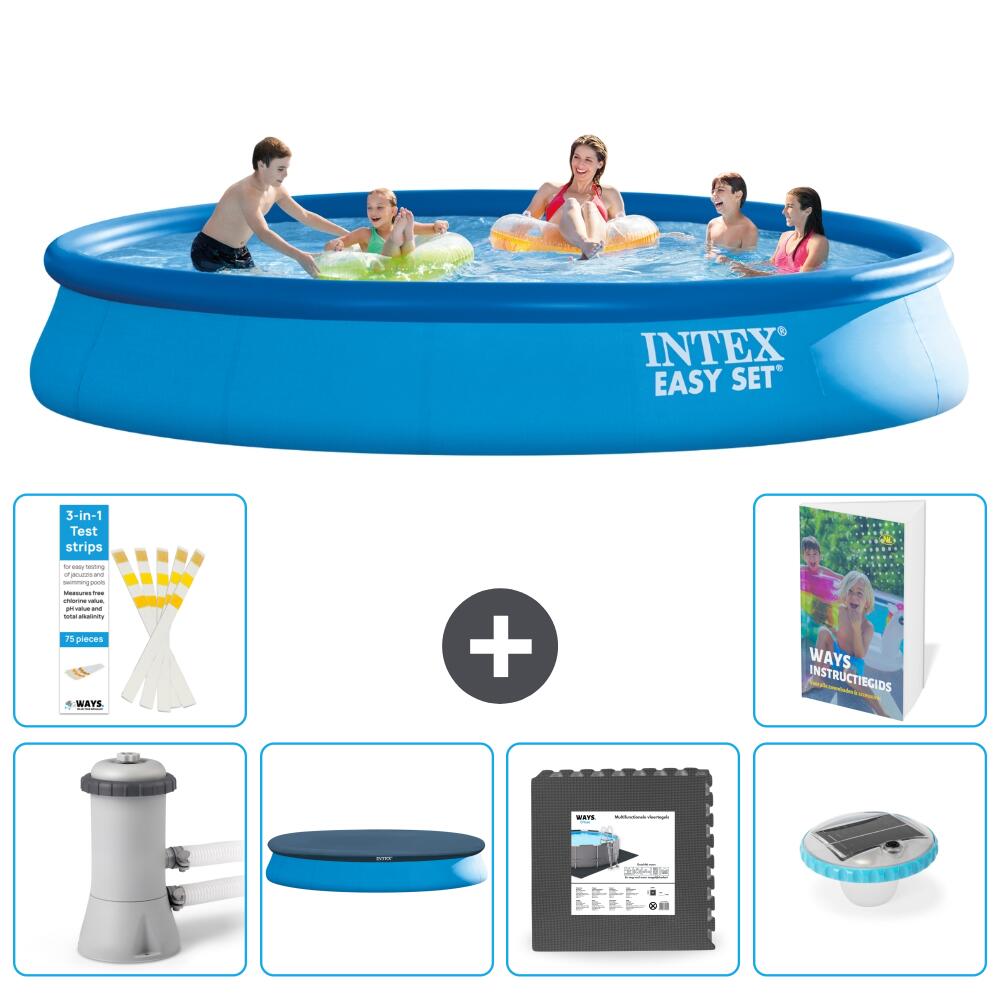 INTEX Basen Easy Set Okrągły - 457x84 cm - 7-częściowy S312