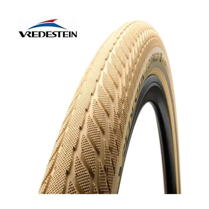 Opona Vredestein Dynamic City 28 x 1,75 kremowa z odblaskiem