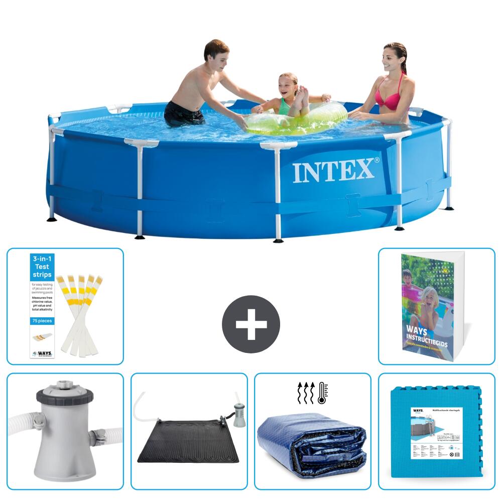 INTEX Basen ze stelażem Okrągły - 305x76 cm - 7-częściowy S340