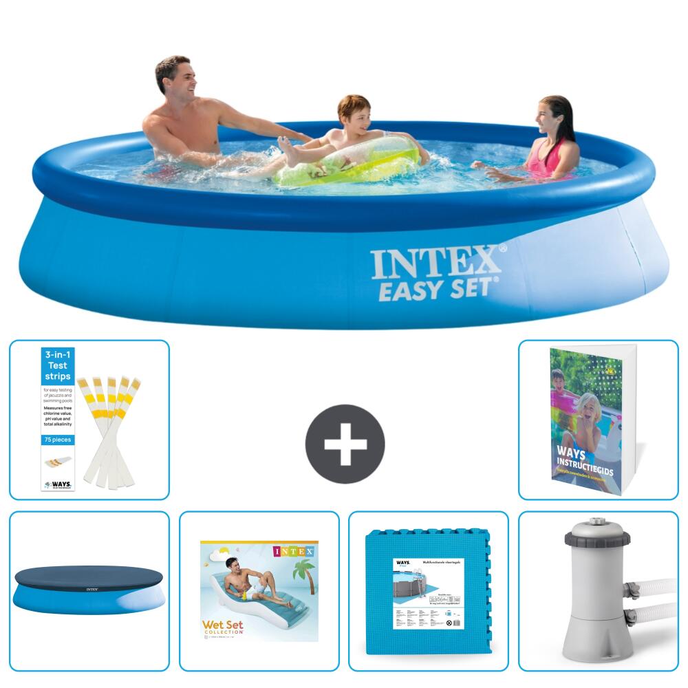 INTEX Basen Easy Set Okrągły - 366x76 cm - 7-częściowy S129