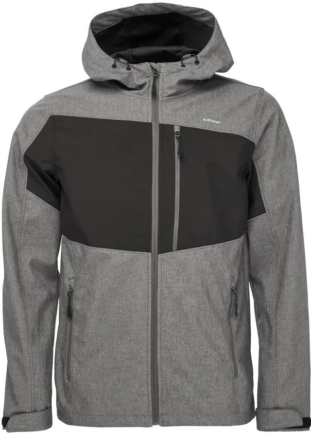 Męska kurtka softshell Loap Ladan szaro-czarna