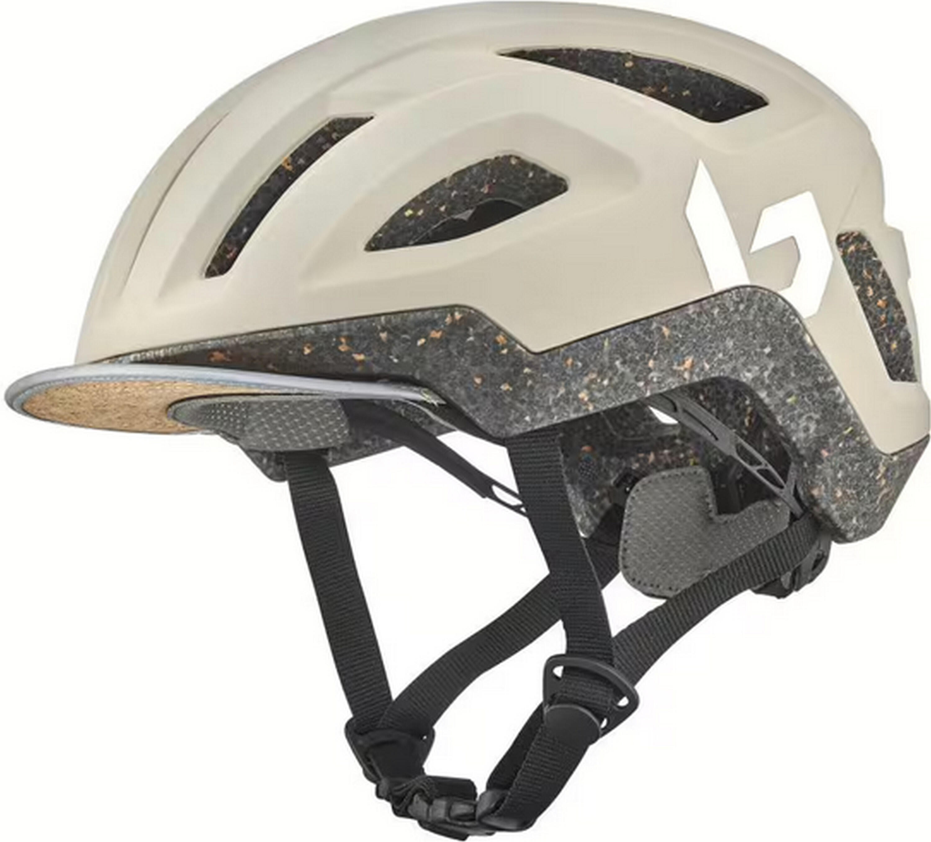 Kask rowerowy miejski „REACT”, matowy kolor owsiany