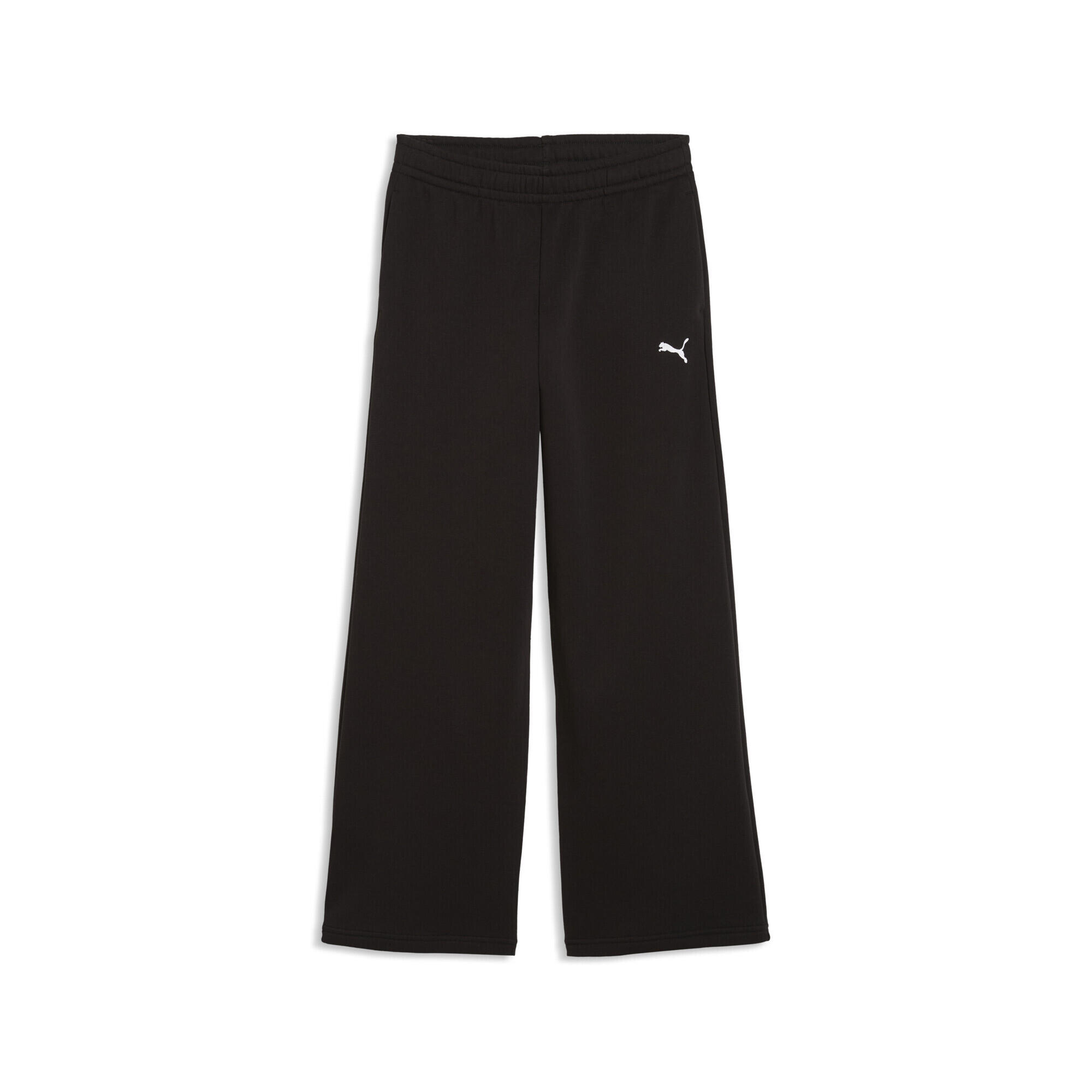 Młodzieżowe spodnie z szeroką nogawką Essentials PUMA