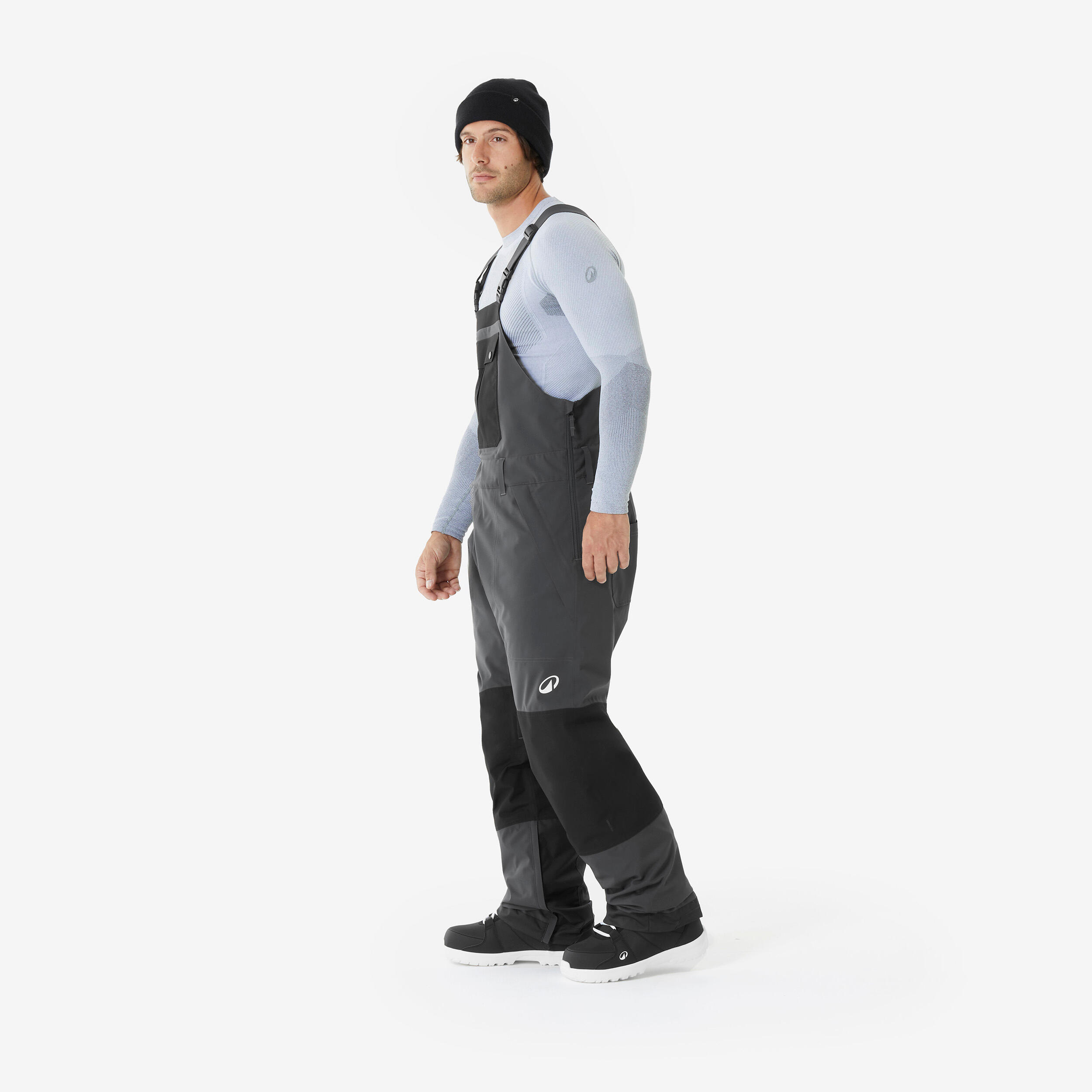 Spodnie snowboardowe ogrodniczki męskie Dreamscape SNB 500