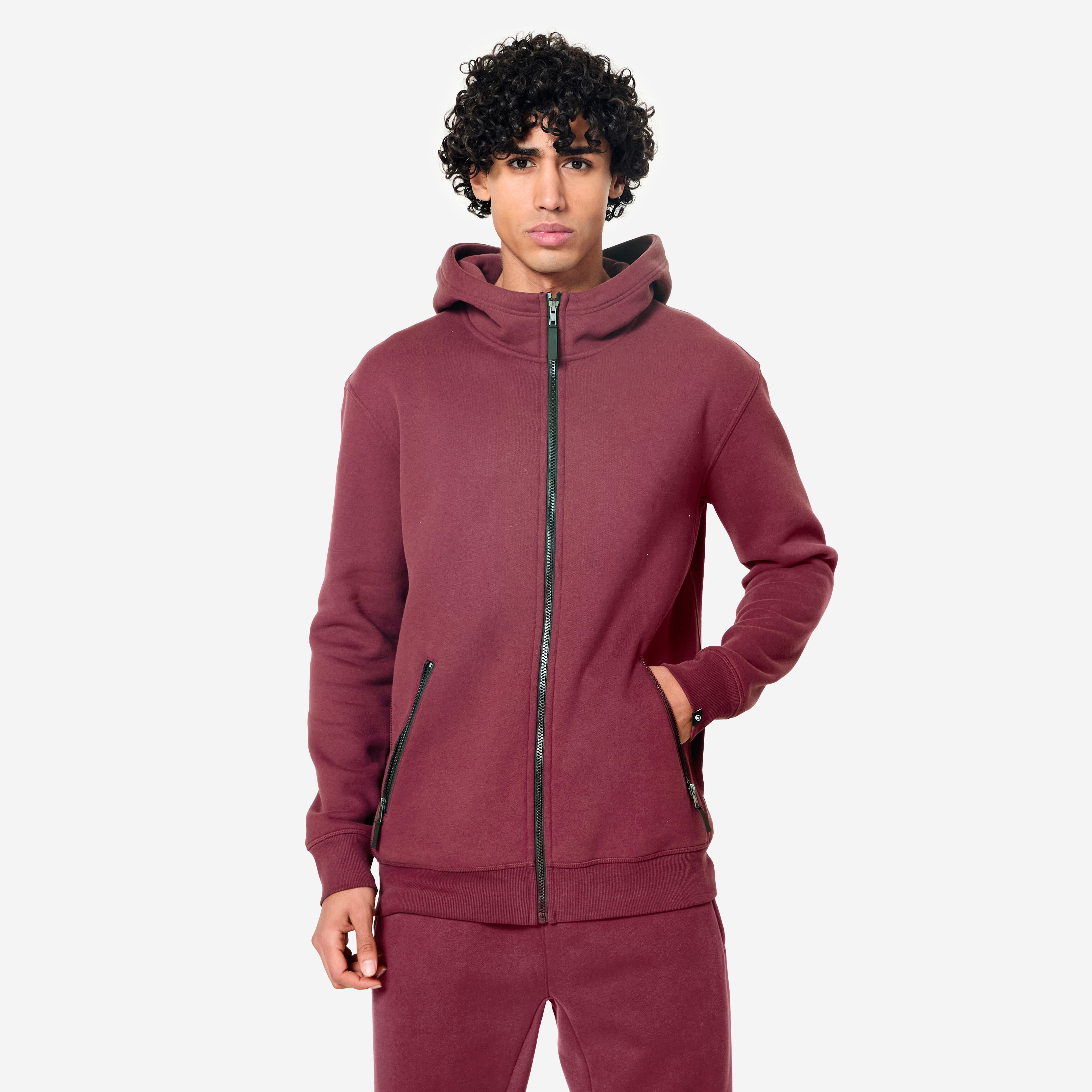 Bluza na zamek z kapturem męska Domyos Gym & Pilates