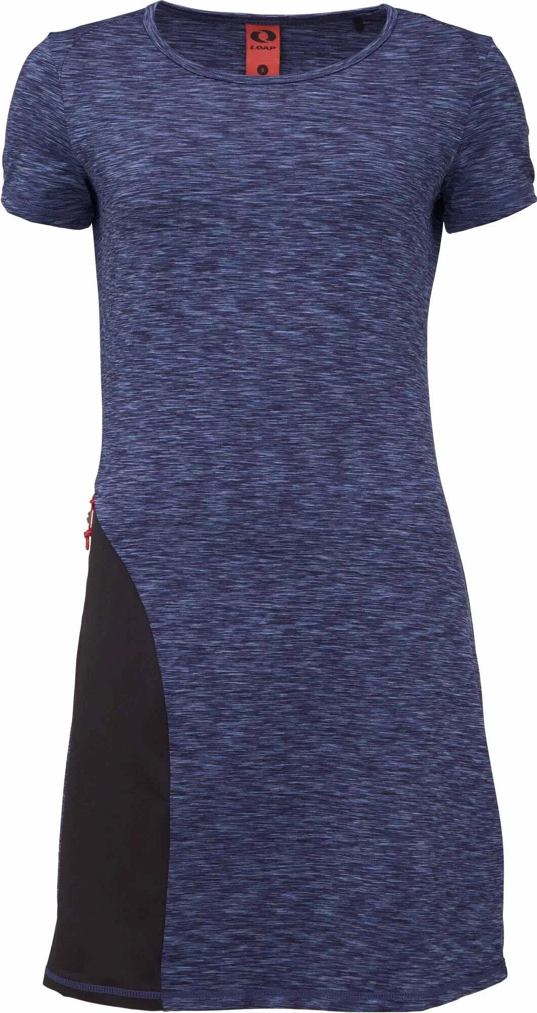 Damska sukienka Loap Mapsa Blu-blk Blue