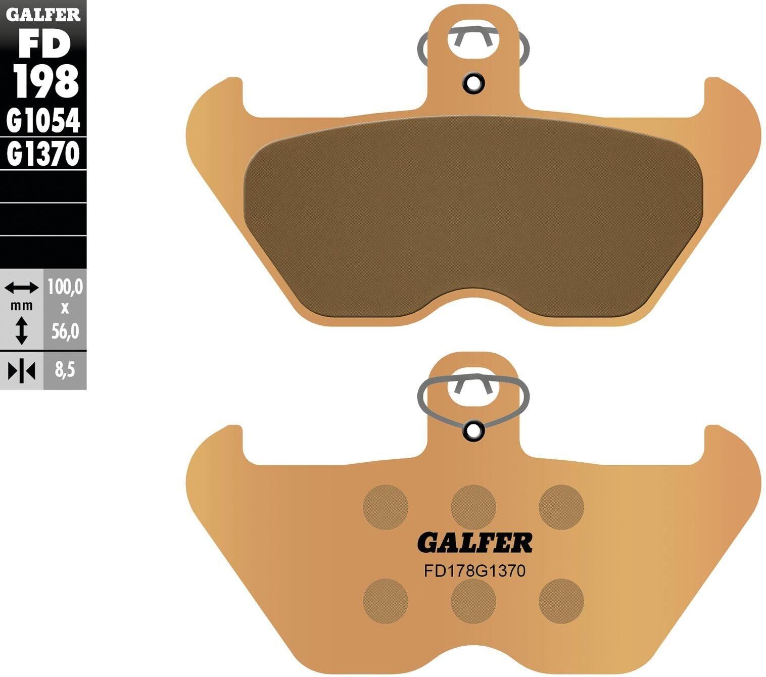 GALFER FD198 klocki hamulcowe z metalu spiekanego (G1370)