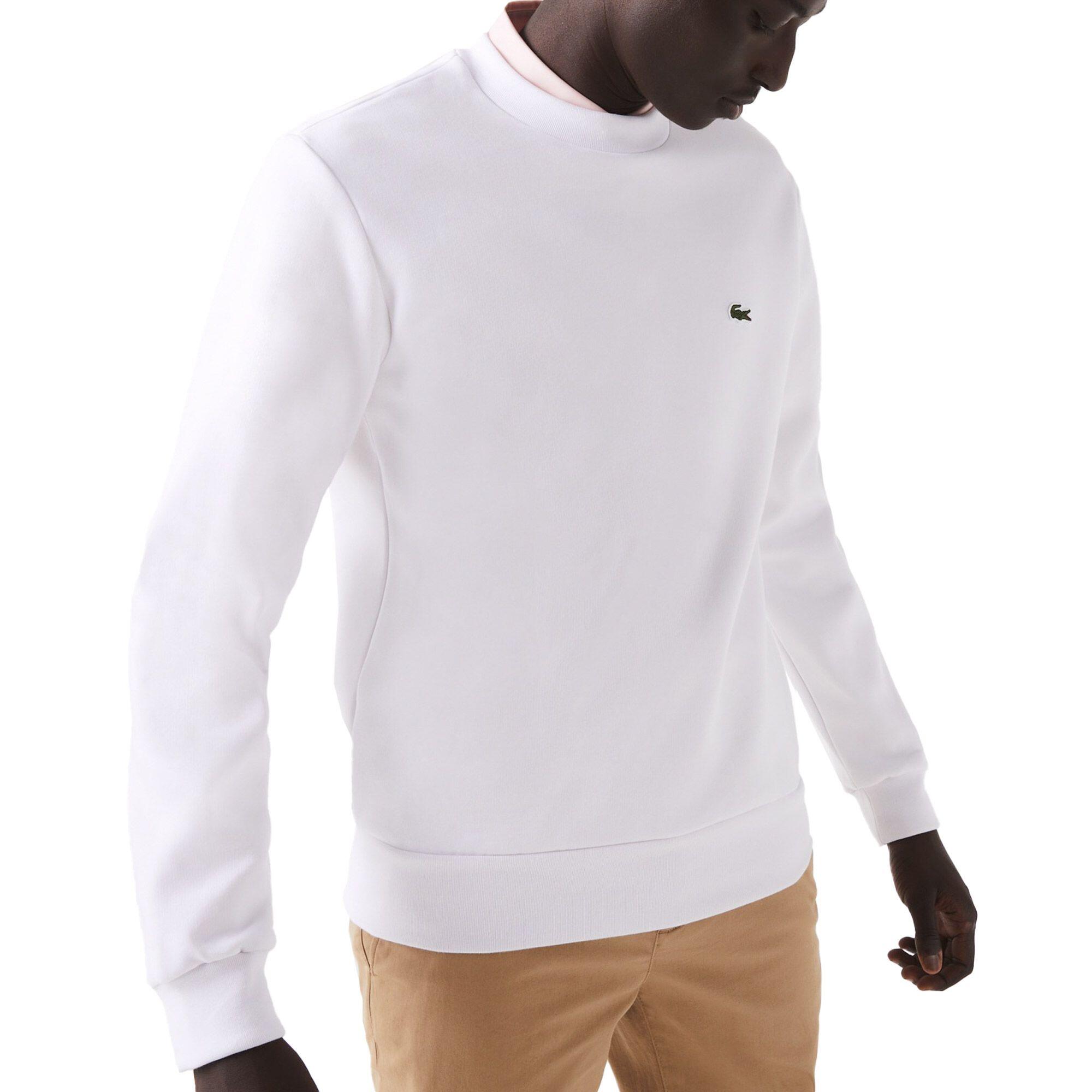 Bluza bez kaptura Męska Lacoste Biały
