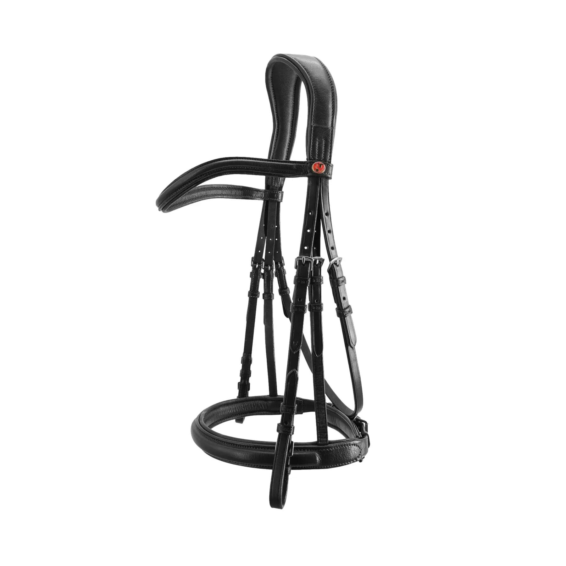 Uzda do jazdy konnej Kieffer Ultrasoft® Sue Arched Leather Browband